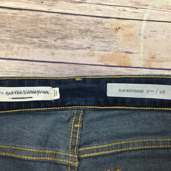 Pilcro rose gold coated crop boyfriend jeans - Picture 8 of 8